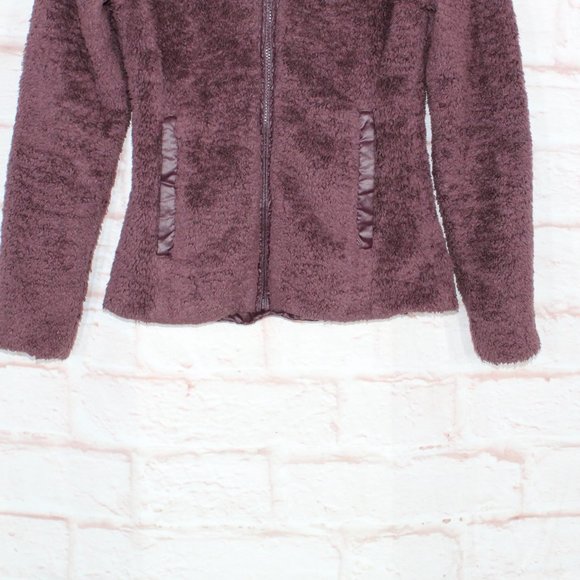 Patagonia Los Gatos Red 100% Polyester Tall Colar Zip Up Fleece Jacket Size XS - Picture 3 of 10